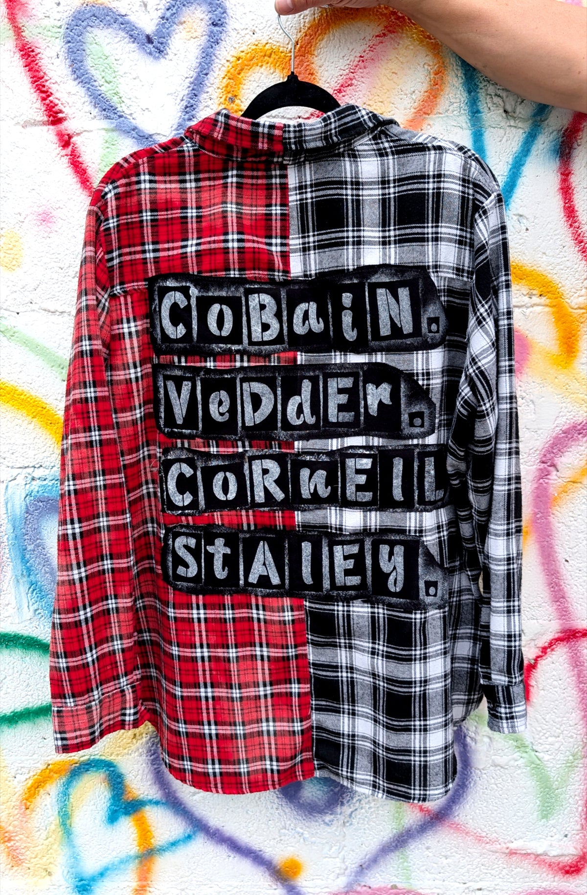 Gender Neutral 90s Grunge Greats flannel top- womens XL men's M