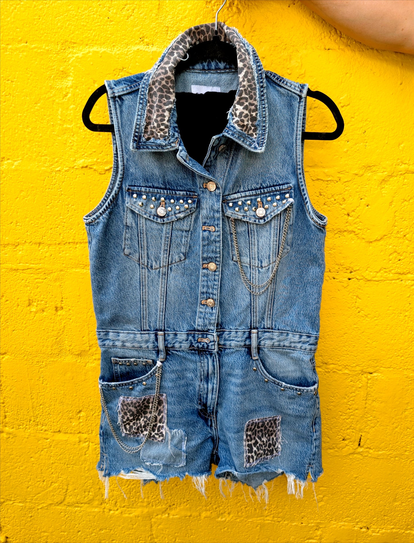 Womens NIRVANA denim romper- size L