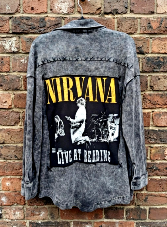 Nirvana Live at Reading Sweatshirt/ Shacket- womens M/L