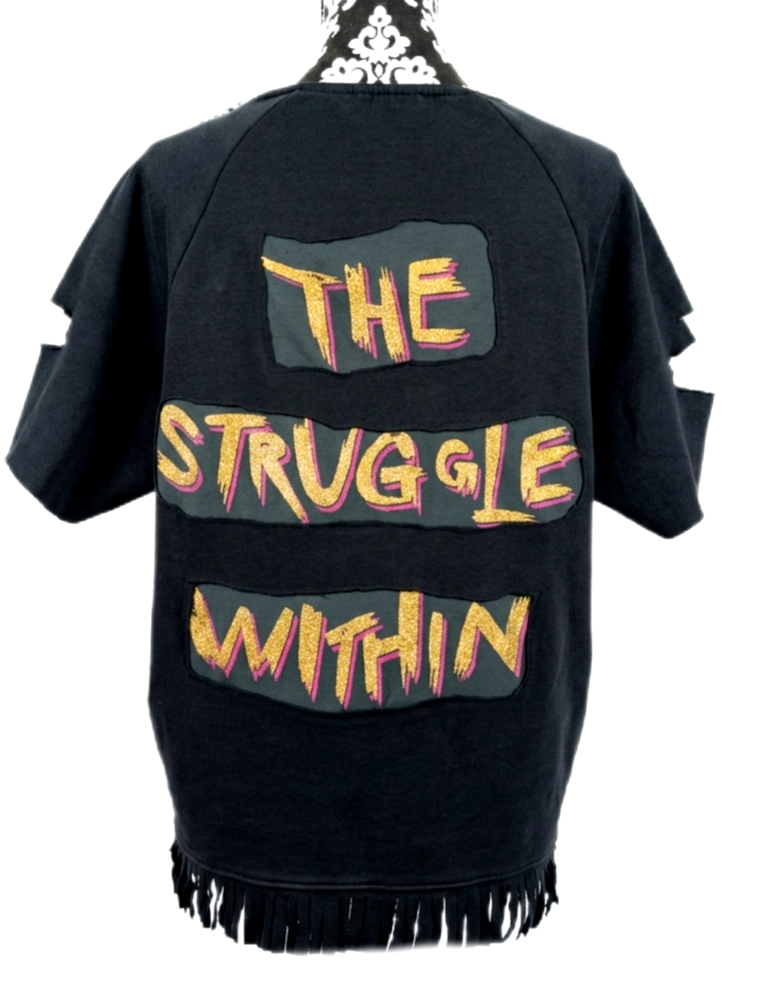 Womens Metallica The Struggle Within distressed Sweatshirt- size Large