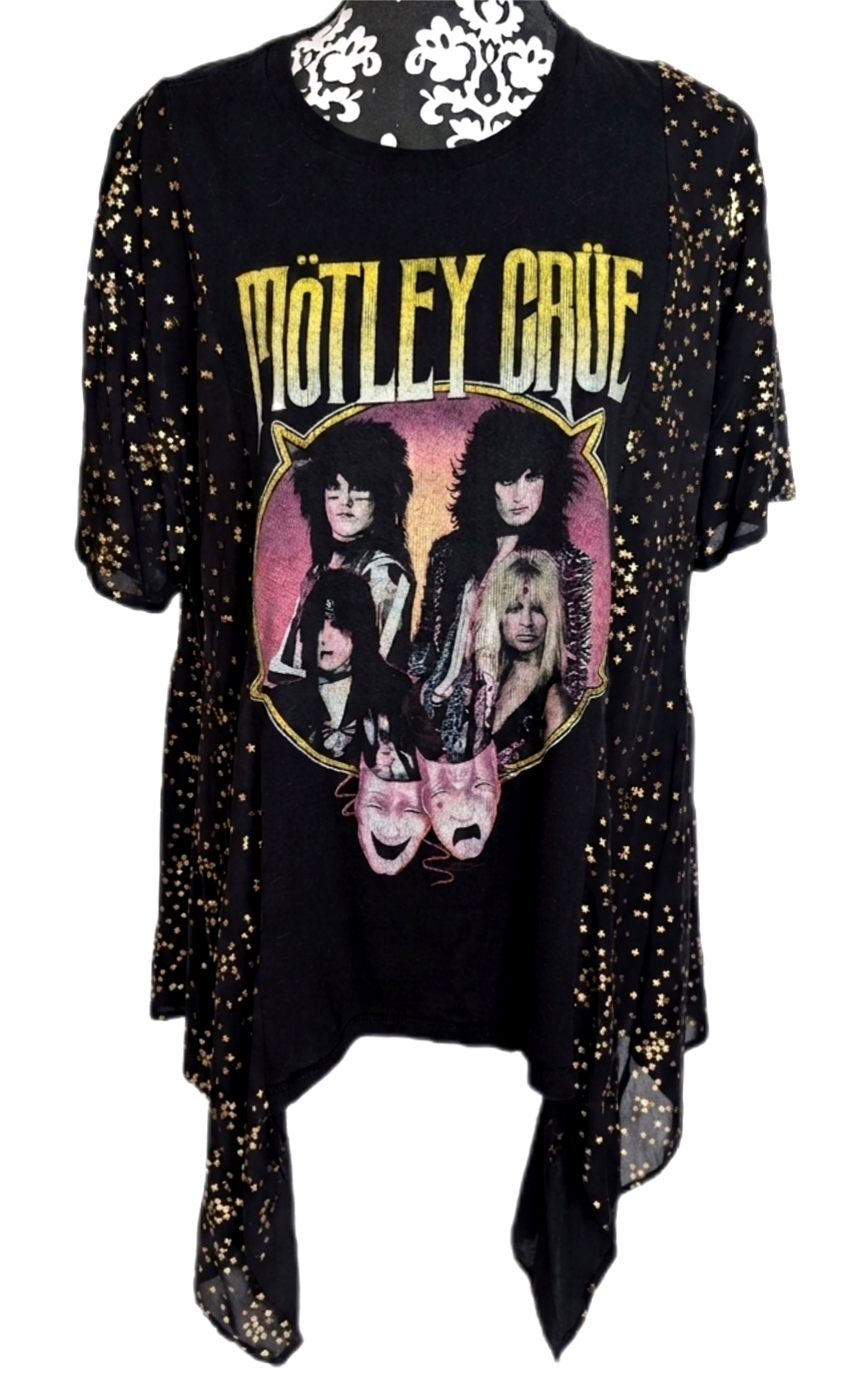 Motley Crue Rockimono glittery star top
