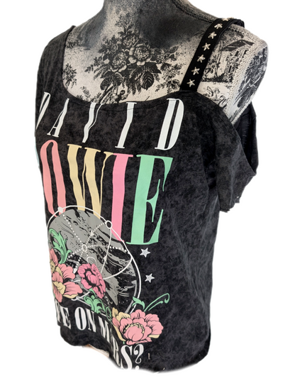 Reworked  DAVID BOWIE tee- size Medium