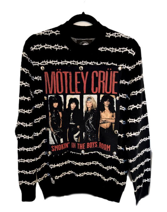 Gender neutral Motley Crüe sweater barbwire - men's S/ womens M