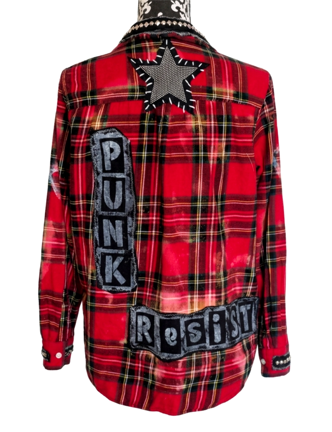 Punk Rock flannel- womens M/ Large