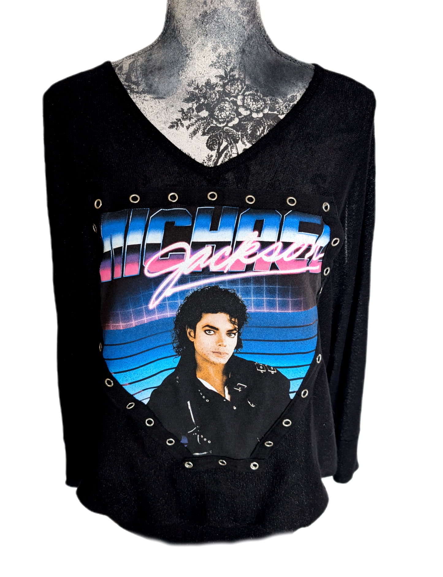 Womens  Michael Jackson sparkly top- size XL