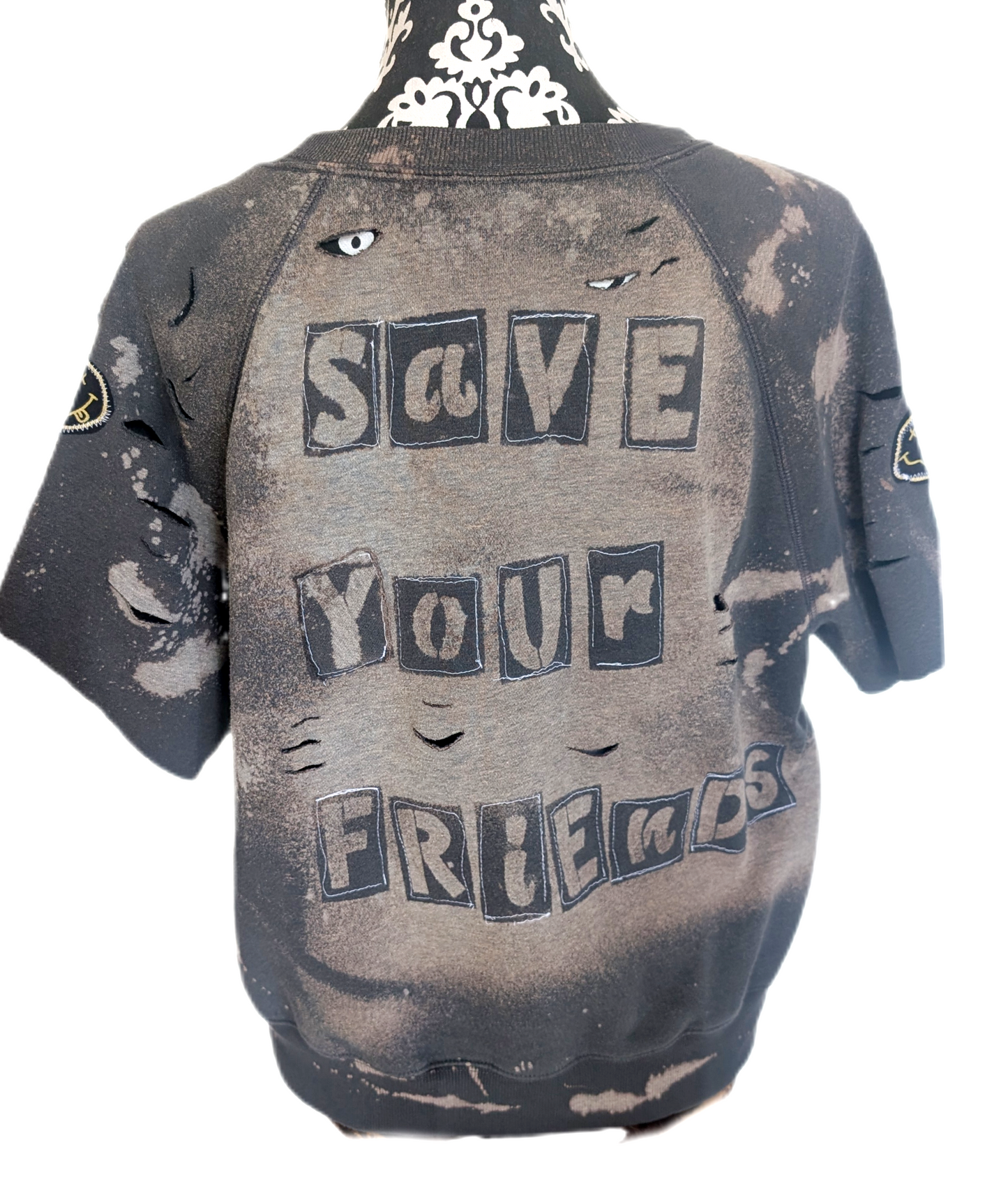 Save Your Friends Nirvana lyrics bleached sweater- size MED