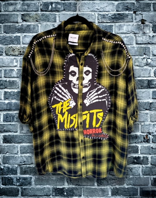 Womens Misfits Flannel top- Large
