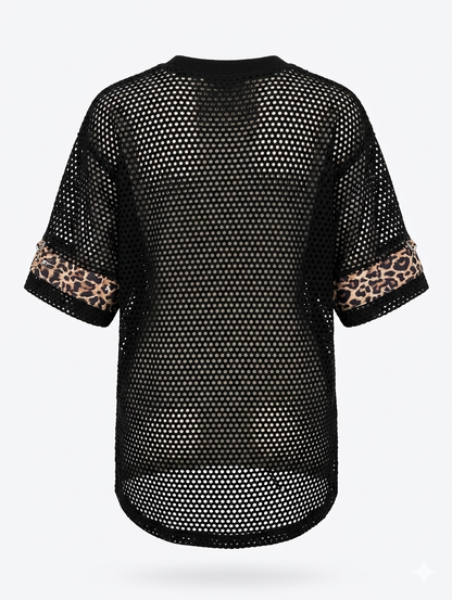 Mesh Rock N' Roll is the Devil's Music top- womens L