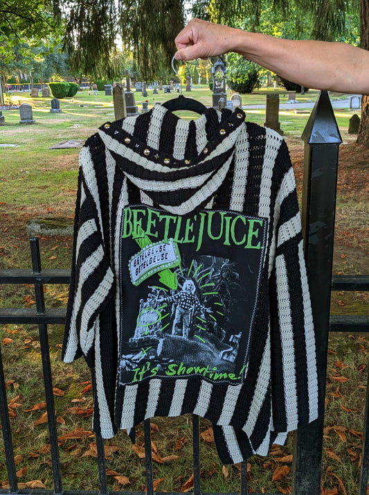 Womens BEETLEJUICE Cardigan/ cloak- size XL