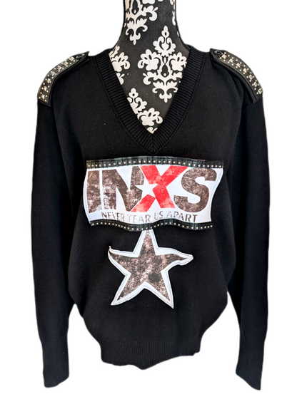Gender neutral INXS sweater,- men's L/ womens XL