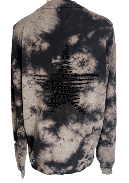 Gender Neutral STP distressed sweatshirt -Mens M/ womens L