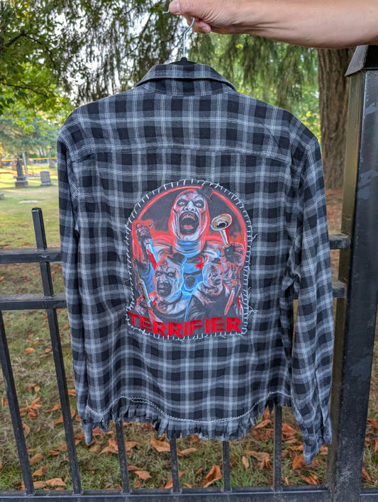 Terrifier patches Flannel- gender neutral L