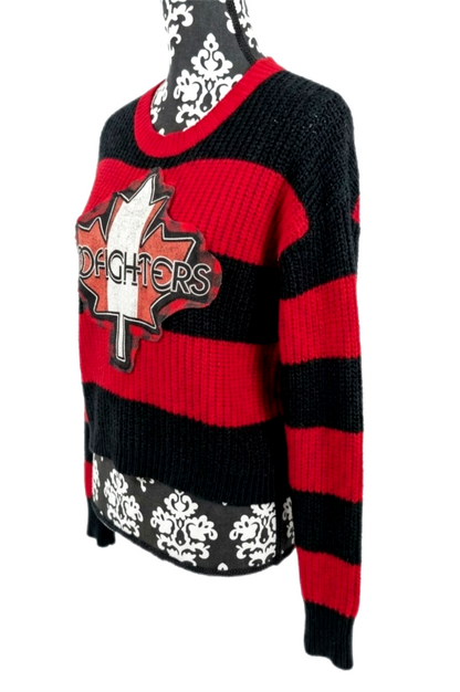 Womens Foo Fighters Maple Leaf sweater- size MEDIUM