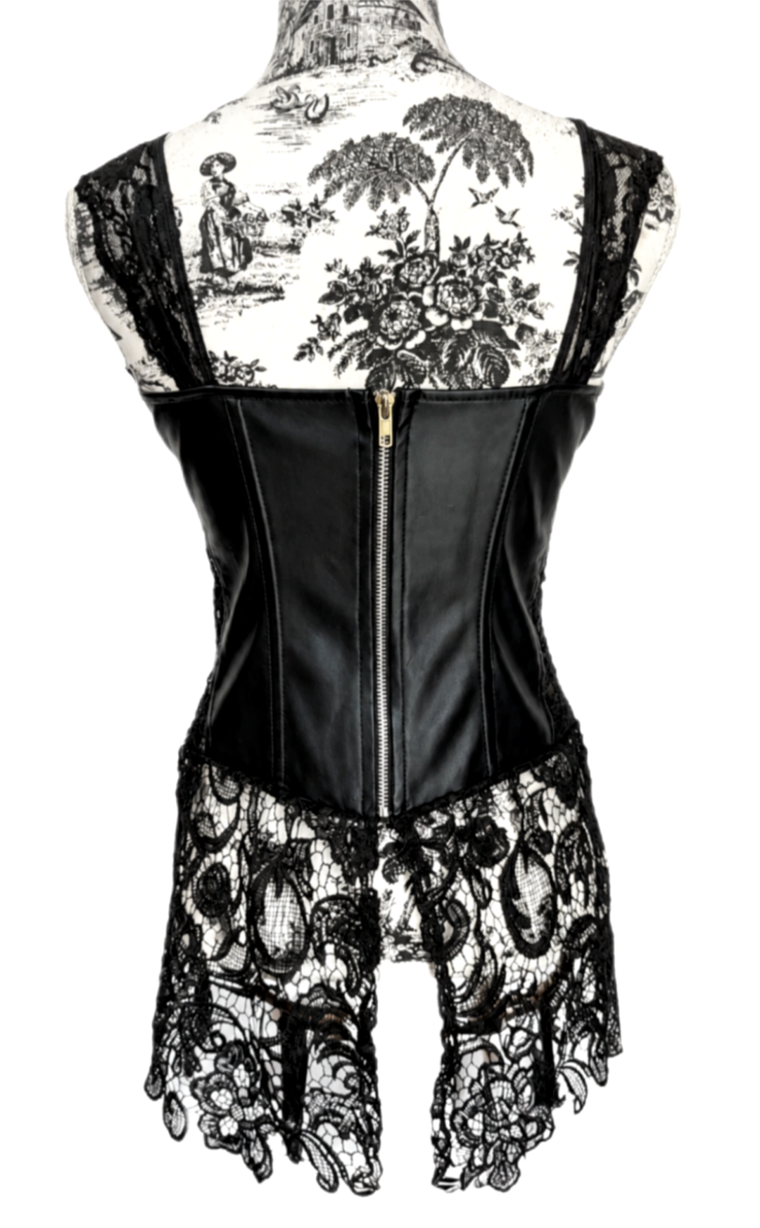The MAIDEN corset top with lace- womens MED ( see measurements)