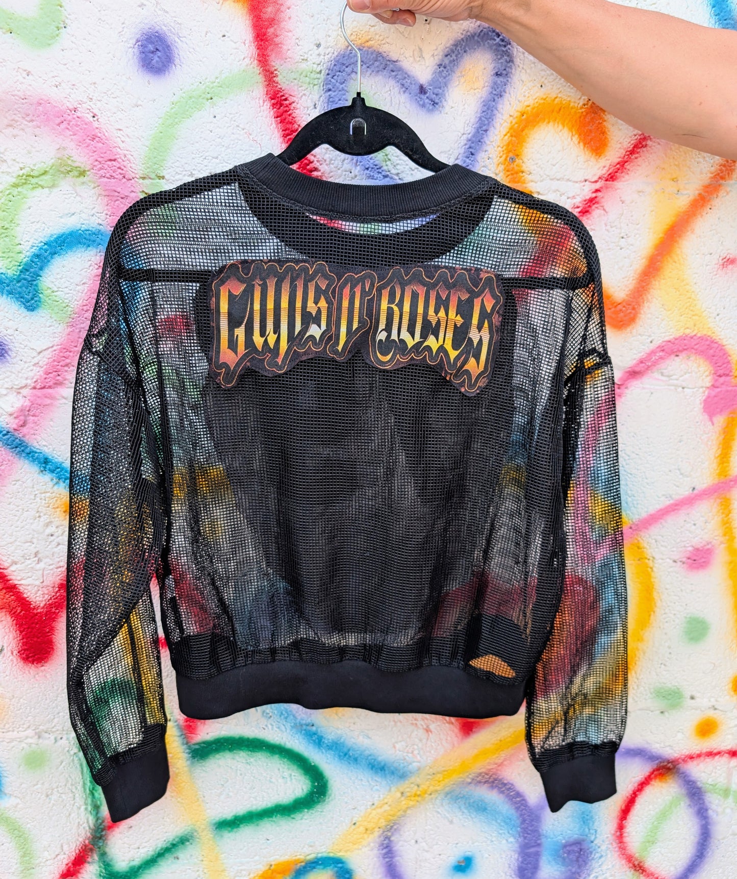 Womens mesh GNR top- size M/L