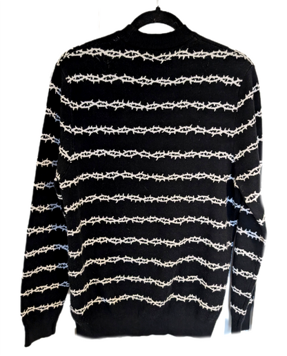 Gender neutral Motley Crüe sweater barbwire - men's S/ womens M