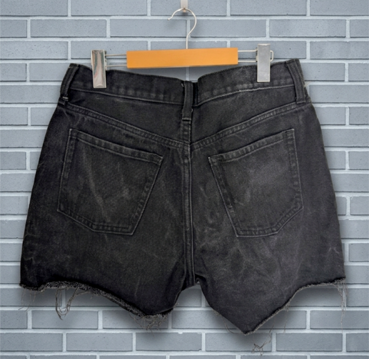 Womens IRON MAIDEN cut off denim shorts- size 7/8