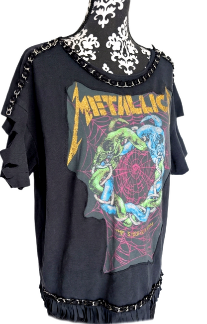 Womens Metallica The Struggle Within distressed Sweatshirt- size Large