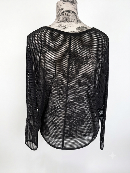 Womens mesh DEFTONES top- Large