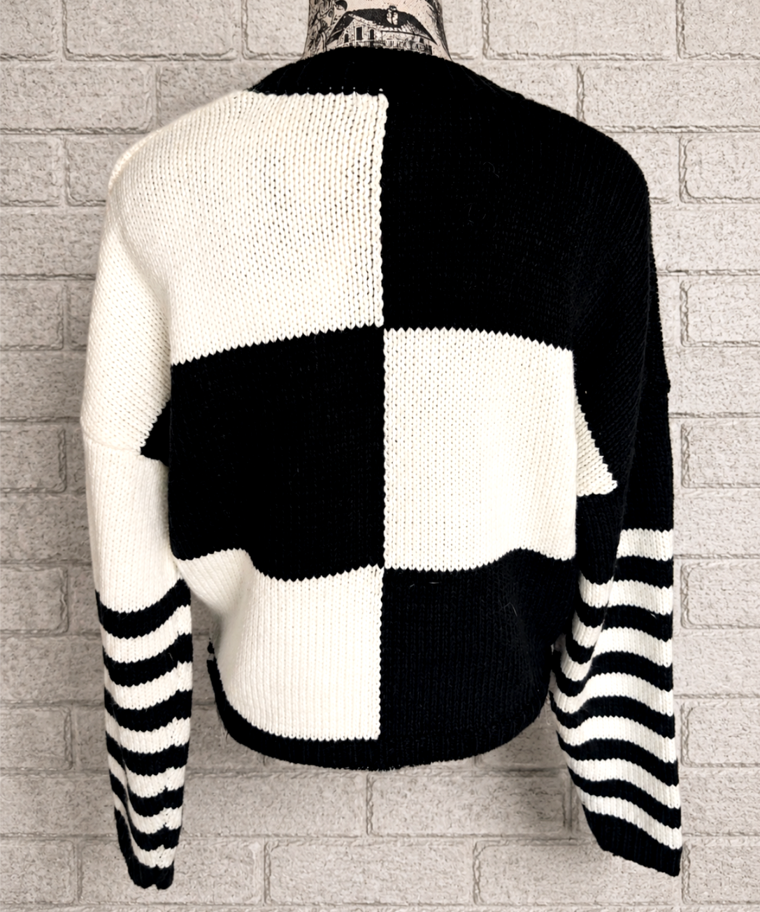 The Clash upcycled knit sweater - size Large