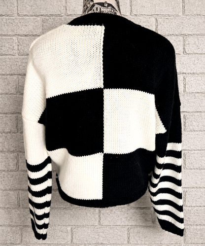 The Clash upcycled knit sweater - size Large