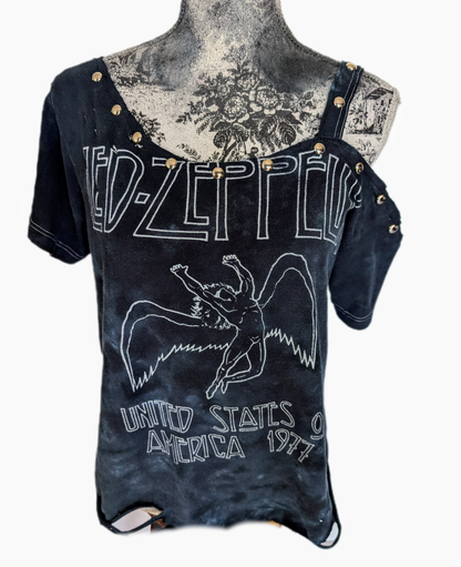 Reworked Led Zeppelin tee- size Large