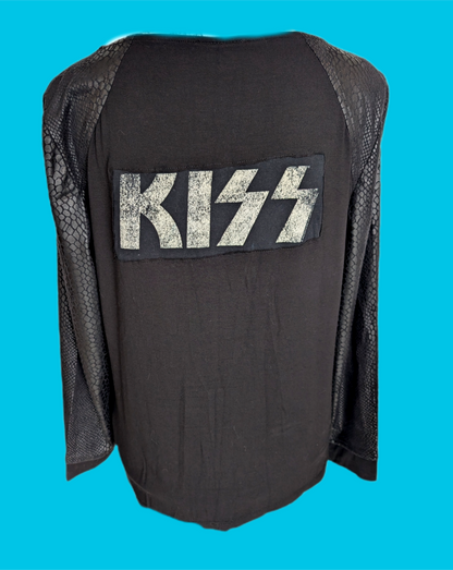 Womens KISS Raglan style top- size Large
