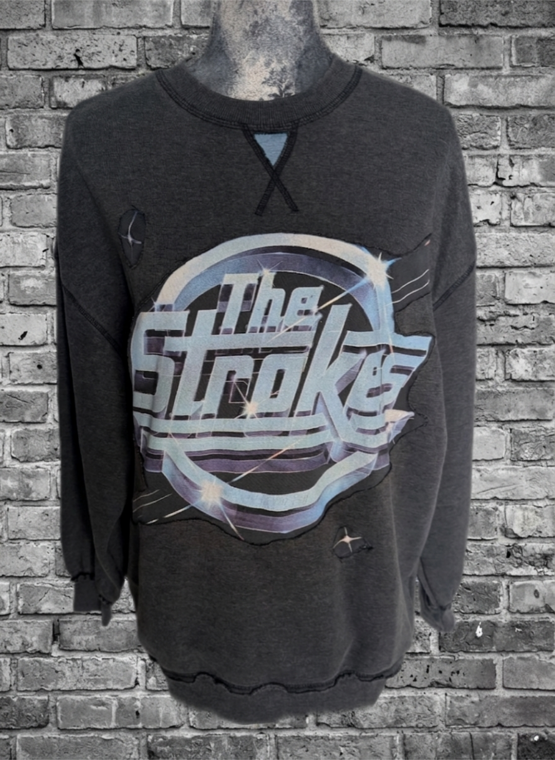 The Strokes reworked sweatshirt- men's S Womens M/ L