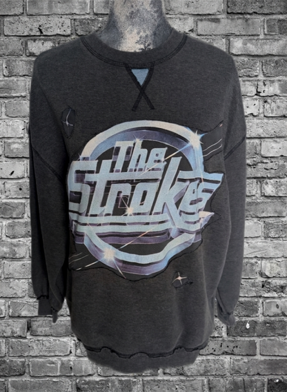 The Strokes reworked sweatshirt- men's S Womens M/ L