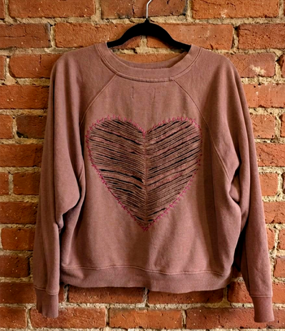 Womens upcycled ALANIS sweatshirt - size MED