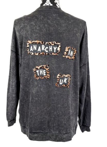 Womens SEX PISTOLS sweater with chain- size XL