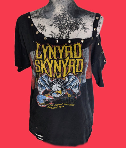 Custom Lynyrd Skynyrd reworked tee