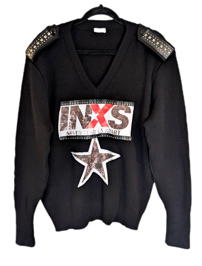 Gender neutral INXS sweater,- men's L/ womens XL