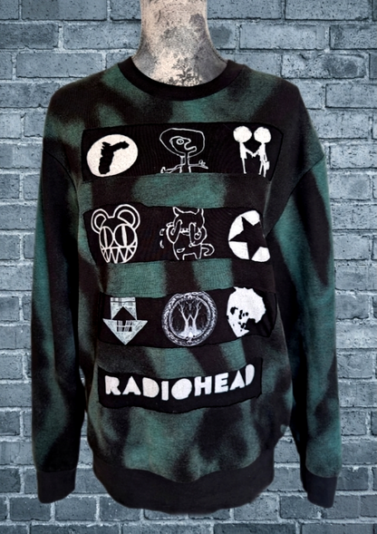 Gender neutral RADIOHEAD reworked sweatshirt- men's M/ womens L