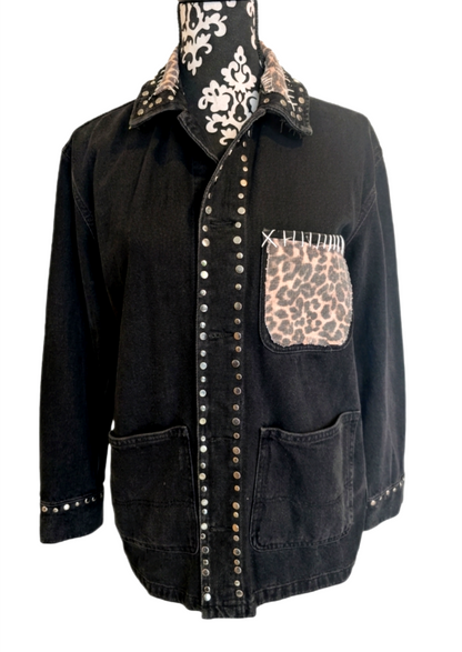 Womens BLONDIE denim Shacket - size Medium