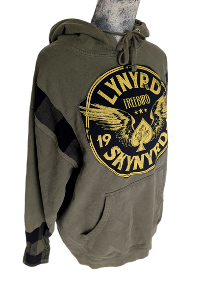 Reworked LYNYRD SKYNRD Hoodie- mens Med/ womens L