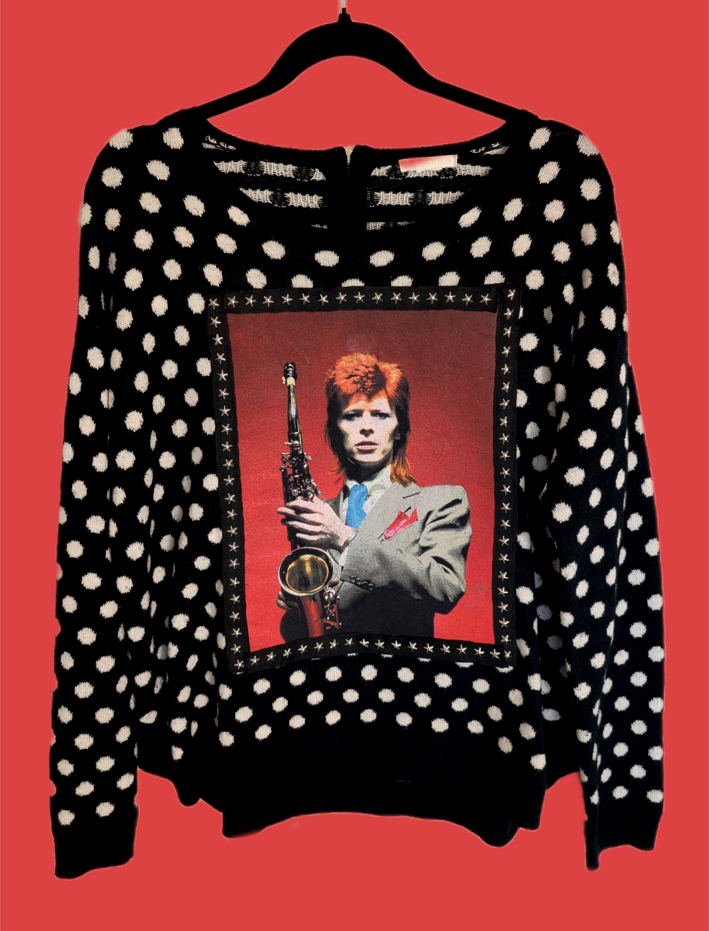 Womens Bowie Saxophone Sweater - size Large