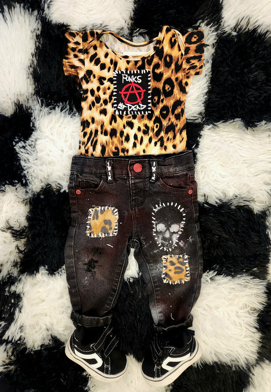 Baby Girl Punk Rock princess 3 piece outfit- size 3-6 months