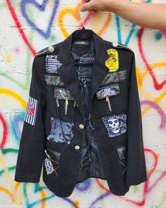 Womens"The Rebellion"Punk Rock blazer jacket- size Large