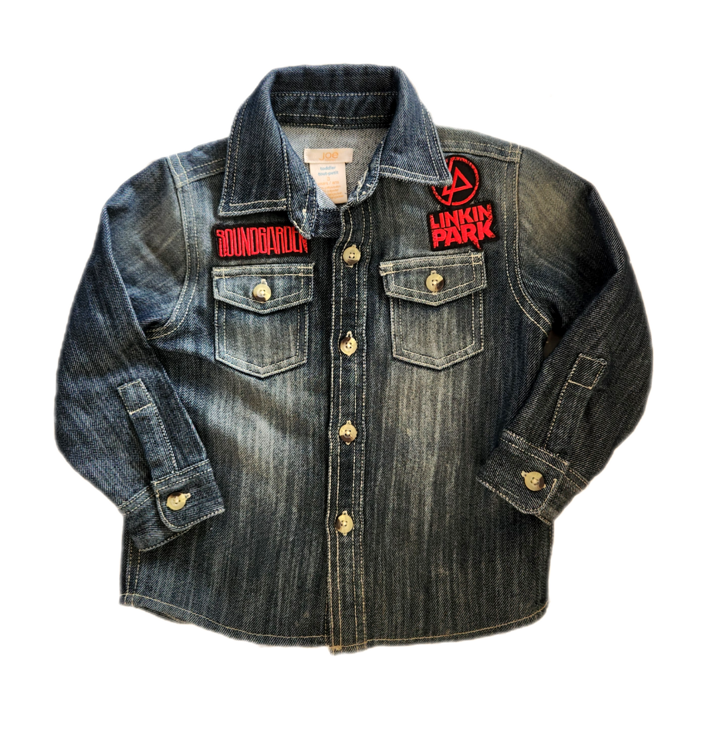 CLEARANCE! Toddler Linkin Park denim shirt- size 2-3 years