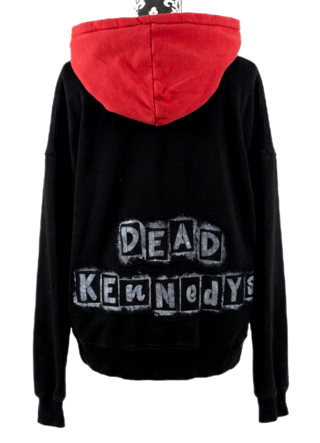 Dead Kennedys upcycled hoodie- gender neutral womens XL men's M