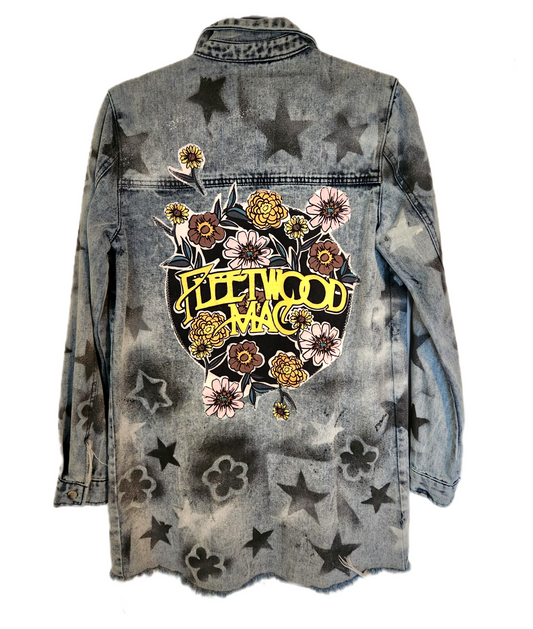 Womens denim Fleetwood Mac jacket- size Small