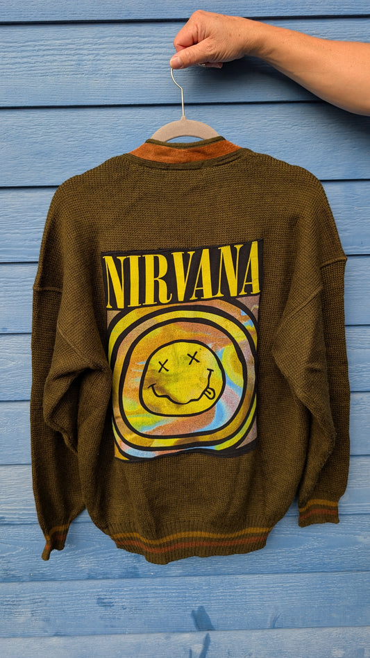 Gender neutral Nirvana Cardigan- men's L womens XL