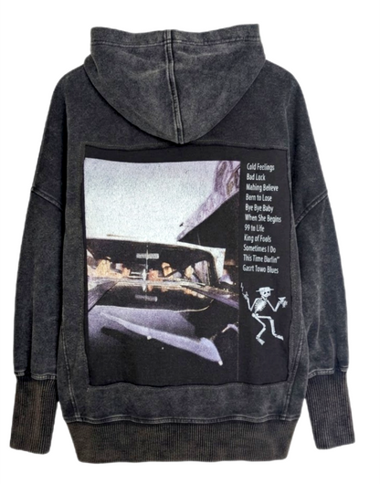 Social Distortion upcycled Hoodie- gender neutral Men's M/ L womens L/ XL
