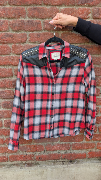 QOTSA lyrics Flannel- womens S/M