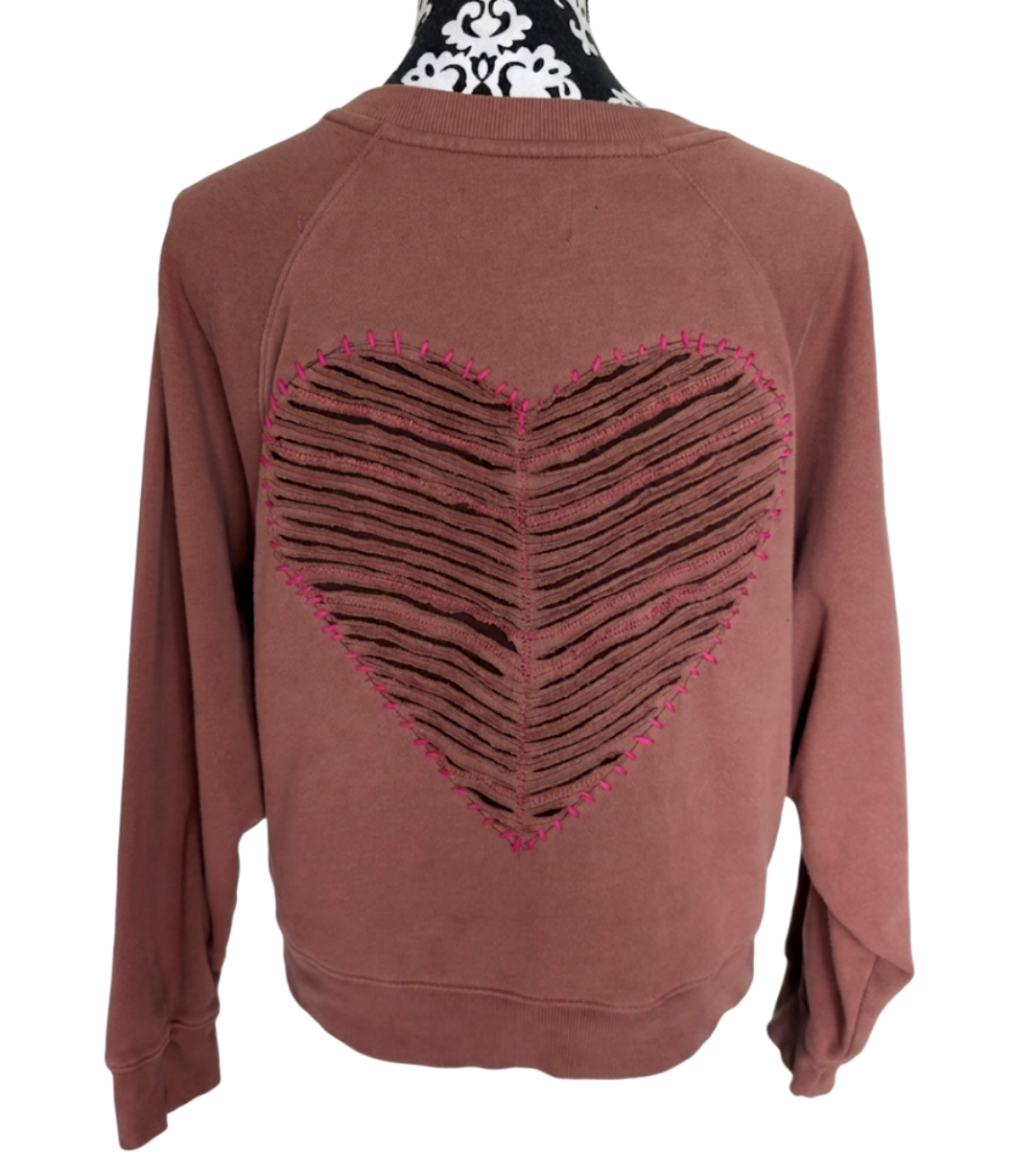 Womens upcycled ALANIS sweatshirt - size MED