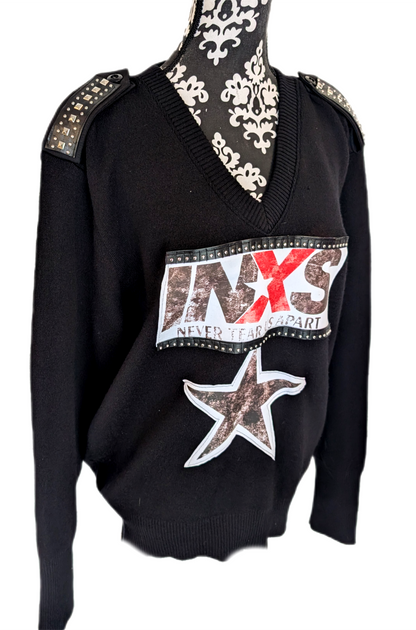 Gender neutral INXS sweater,- men's L/ womens XL