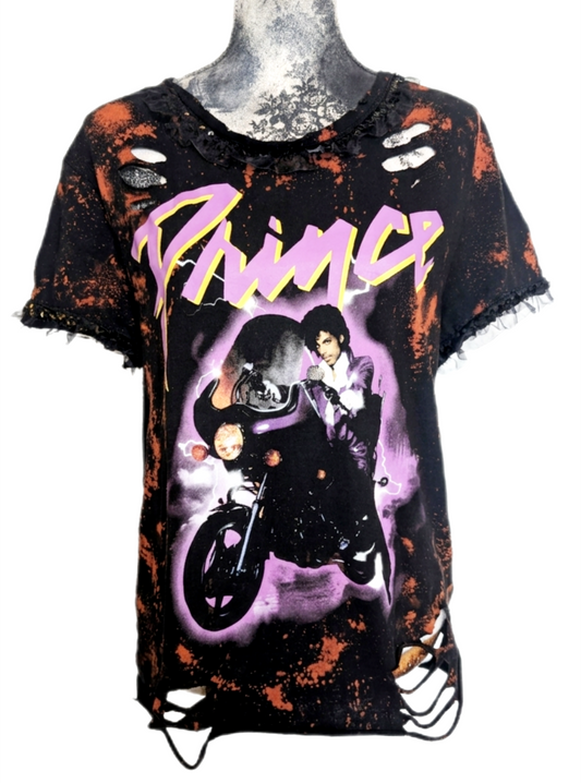 Pr💜nce I would Die for you reworked tee- womens L