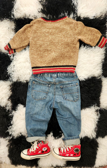 Baby 3 piece Grunge set- size 6-12 months