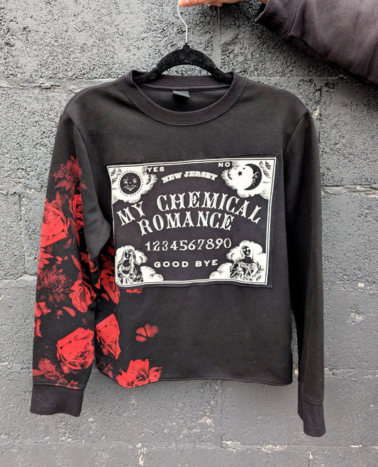 Womens MCR roses Sweatshirt - size S/ M fit